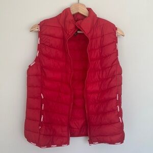 Red Puffer Vest, size M